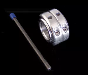 MODQUAD 2007-2012 YFZ350 Banshee Yamaha AXLE LOCKING NUT - DOUBLE (SILVER) AX1-1 - Picture 1 of 1
