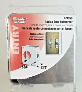 Defender Security Lock & Door Reinforcer, 2-1/8"x 2-3/8"x 1-3/4", U-9553 - Picture 1 of 3
