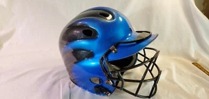 Wilson Youth Baseball Helmet A5225 6-1/8 to 7-1/4 - Blue Metallic & Black - Picture 1 of 7