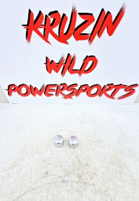 1999 HARLEY DYNA CONVERTIBLE Chrome Front Fork Axle Covers OEM HD - Image 1 of 4