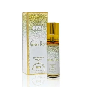 Golden Dust 6ml Perfume Oil by Khalis Musk Vanilla Amber Roll On Bottle Unisex - Picture 1 of 12