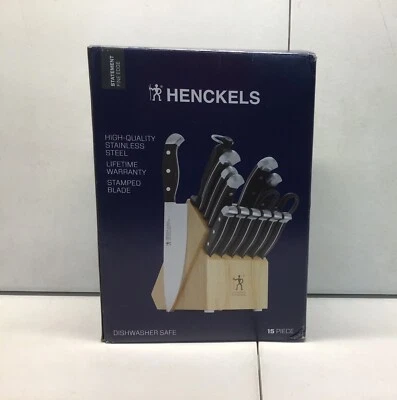 ZWILLING J.A. HENCKELS HENCKELS Premium Quality 15-Piece Knife Set with Block