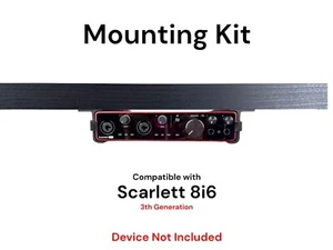 Desk Mount Kit for Focusrite Scarlett 8i6 (3rd Gen) - Under Desk Mount Brackets - Picture 1 of 7