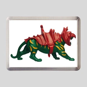 BATTLE CAT 50 mm x 35 mm magnete da frigorifero acrilico He-Man Masters of the Universe MOTU - Foto 1 di 2