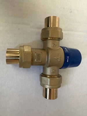 Freeheat4u Thermostatic Mixing Valve with removable 3/4" Sweat Ends - Image 1 of 4