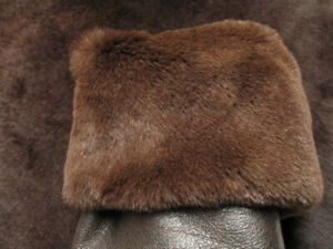 Shearling leather Skin for Garment Brown