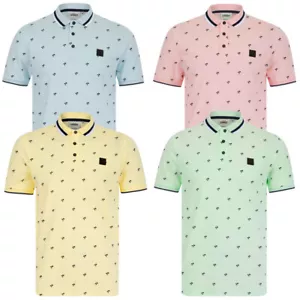 Tokyo Laundry Polo Shirt Men's Pique Cotton Summer Pastel Colour T-Shirt Tee Top - Picture 1 of 13