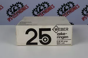 WEBER D-III 50 AMP 500 VOLT (25 pieces) (FUSES) - 6 months warranty - Picture 1 of 4