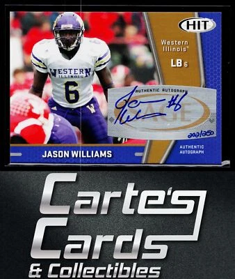 Jason Williams 2009 SAGE HIT #A101 Autographs Gold Western Illinois 202/250 - Image 1 of 2
