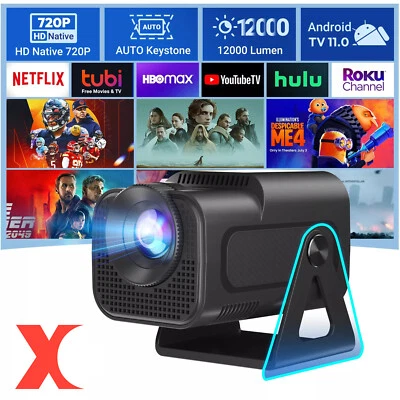 4K UHD Mini Smart Beamer 5G WiFi Heimkino Projektor LED Android Multimediaplayer - Bild 1 von 4