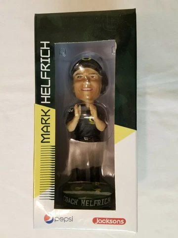 NEW 2014 Oregon DUCKS Jacksons MARK HELFRICH BOBBLEHEAD Nodder 7 " NIB Cover