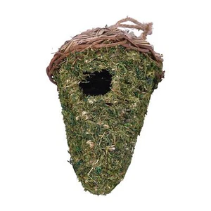 Bird House Hummingbird Nest Moss Hanging Bird Hut for Garden Courtyard Patio - Picture 1 of 6