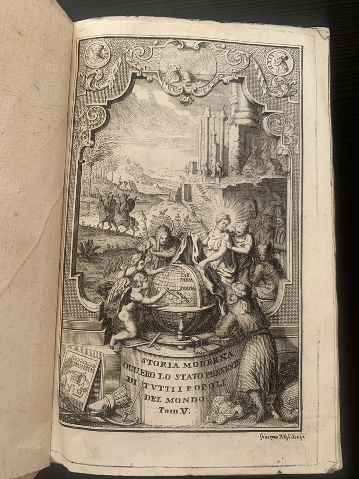 Tommaso Salmon Lo Stato Vol 5 Siberia Persia Uzbekistan Arabia Georgia 1783 - Image 1 of 4