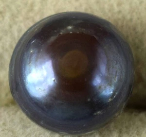 Tahitian Grayish Black South Sea Pearl 6.45 Ct Natural Round C3468 Best Offer - Picture 1 of 9