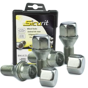 Wheel Locks tapered 60° M14x1,5 28mm for Renault Laguna Coupe Laguna III Grandto - Picture 1 of 5