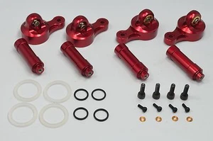 Aluminum Piggyback Shock Caps Red For Axial Yeti XL AX90032 Dhawk Racing - Picture 1 of 3