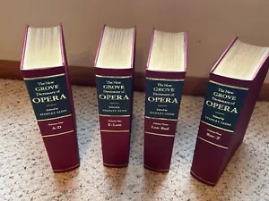 Mint Condtion The New Grove Dictionary of Opera 4 Volume Set Cloth Hardcover - Picture 1 of 7