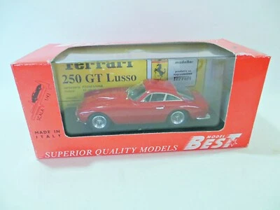 MELHOR MODELO 9112 'FERRARI 250 GTL ROSSO CHINA, VERMELHO'. 1:43 na caixa/na caixa. RARO. - Imagem 1 de 4
