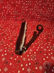 SLIP ON WHITE STITCHED SHEEP WOOL BACK LEATHER SHOTGUN SLING REM 1100 870 TRAP - Picture 1 of 12