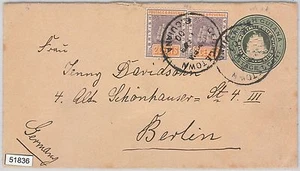 51836 - Guayana Británica - HISTORIA POSTAL - CUBIERTA DE PAPELERÍA a BERLÍN 1900 - Imagen 1 de 1