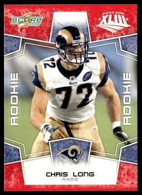 2008 Score Super Bowl XLIII Chris Long St. Louis Rams #332 - Image 1 of 2