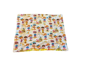 Kinder Eis spielen Blumen Handarbeit Babydecke - Bild 1 von 10