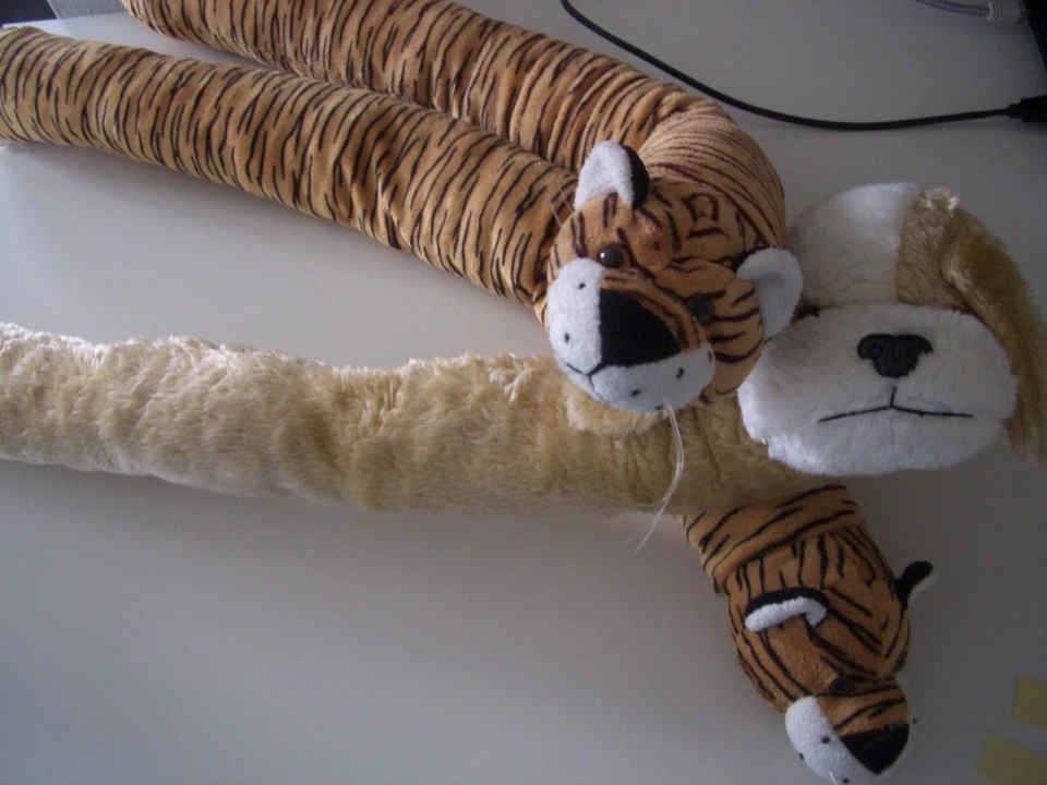 Zugluftstopper Tier Zugluftrolle Türstopper Hund Tiger - Bild 1 von 3