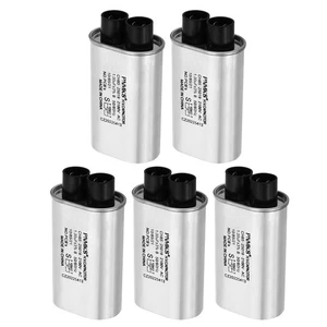 5Pack Microwave Capacitor 1uF AC 2100V High Voltage 20mm Pin Distance - Picture 1 of 5