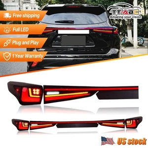 For 2022-2024 Toyota Highlander Smoked Full LED Tail Lights Rear Lamp Animation - Picture 1 of 24