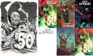 KING SPAWN #50 1:250 SIGNED VARIANT 7 COVER SET 1:100 MCFARLANE 1:50 MARK SPEARS - Picture 1 of 8