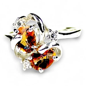 Twilight Fire Topaz, 925 Sterling Silver Ladies Ring, SR016 - Picture 1 of 5
