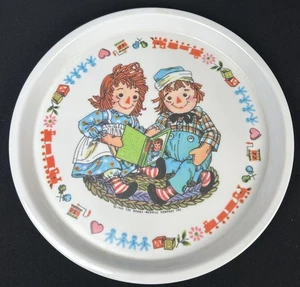 Vintage Raggedy Ann & Andy Child Plate Oneida Deluxe Melamine Dinnerware 1969 - Picture 1 of 6