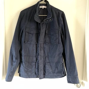 Orlebar Brown Duncan Jacke Herren Größe M Navy Blau Mehrere Taschen Full Zip Mantel - Bild 1 von 8