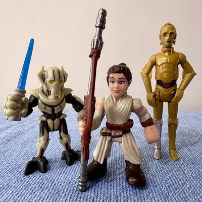 Playskool Star Wars Galactic Heroes General Grievous Rey & C-3PO Sold As Is GUC - Image 1 of 4