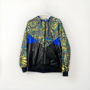 🦋Selten Adidas Originals XL Butterfly Print Windbreaker Hoodie Jacke M30806 2014 - Bild 1 von 5