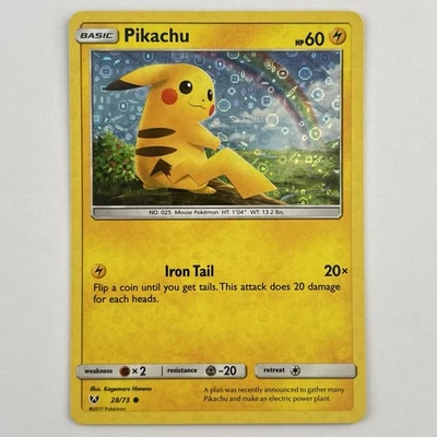 Pikachu 28/73 (General Mills) Promo Sun & Moon Sequin Holo - Pokemon TCG - Image 1 of 4