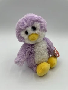 "Nuevas etiquetas de peluche Ty Attic Treasures Cuddlys Gordon Penguin 8"" amarillo púrpura 2017" - Imagen 1 de 11
