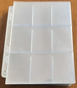 Ultra Pro, Lot Of 75, 9 Pocket Pages, Vintage, VG Condition - Picture 1 of 4