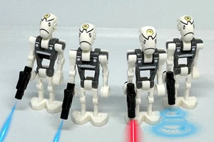 Kamino Training Droids custom Lego minifigure 4-pack (great w/ star wars 40765) - Picture 1 of 2