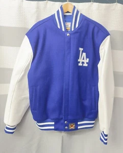 JH Echtleder Ärmel Wolle Los Angeles Dodgers College Jacke. XL - Bild 1 von 2
