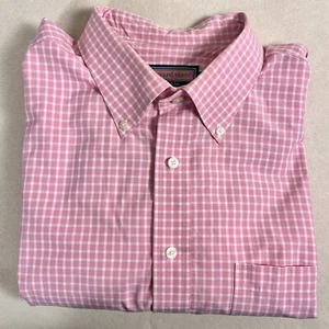 Camicia Vineyard Vines uomo XXL rosa check Murray camicia preppy old money nantucket - Foto 1 di 9