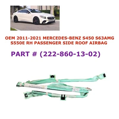 Airbag techo derecho mercedes-benz s450 s63 amg 2011-2021 222-860-13-02 Foto 1 de 4