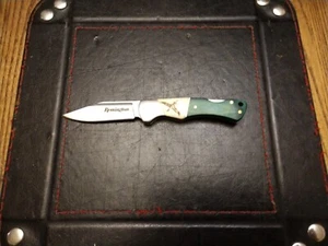 Remington Lockback Folding Knife Wood & Bone Handle 2 5/8" S.S. Blade  - Picture 1 of 4