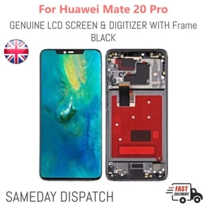 Genuine LCD For Huawei Mate 20 Pro Touch Screen Display Digitizer Assembly Frame - Picture 1 of 1