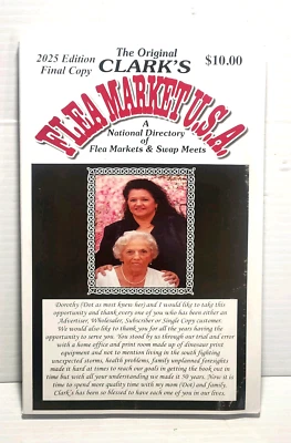 The Original Clark's Flea Market USA Directory 107th Edition 2025 FINAL EDITION