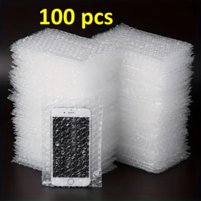 4 X 6 Inch BUBBLE POUCHES Cushion Wrap Open End Sleeves bags BOX OF 100 pcs case - Image 1 of 4