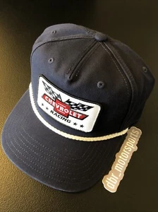 NEW! CHEVROLET RACING Officially Licensed Blue Rope Patch Snapbak Hat - Picture 1 of 4