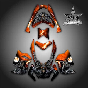 SKI-DOO REV XP SNOWMOBILE SLED GRAPHICS DECAL WRAP STICKER KIT GUARDIAN ORANGE - Bild 1 von 1