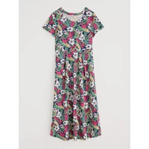Seasalt Veronica Midi Dress - Garden Flowers Night - 8 10 12 14 16 18 - BNWT - Picture 1 of 5