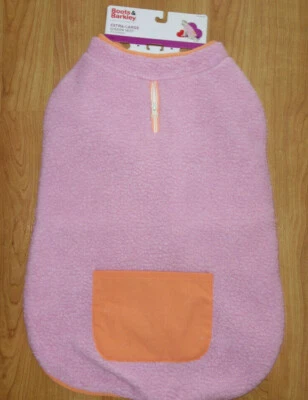 Pink Sherpa Dog Cat Sweater Vest Jacket,Pocket Size XL Extra Large Boots Barkley - Image 1 of 4